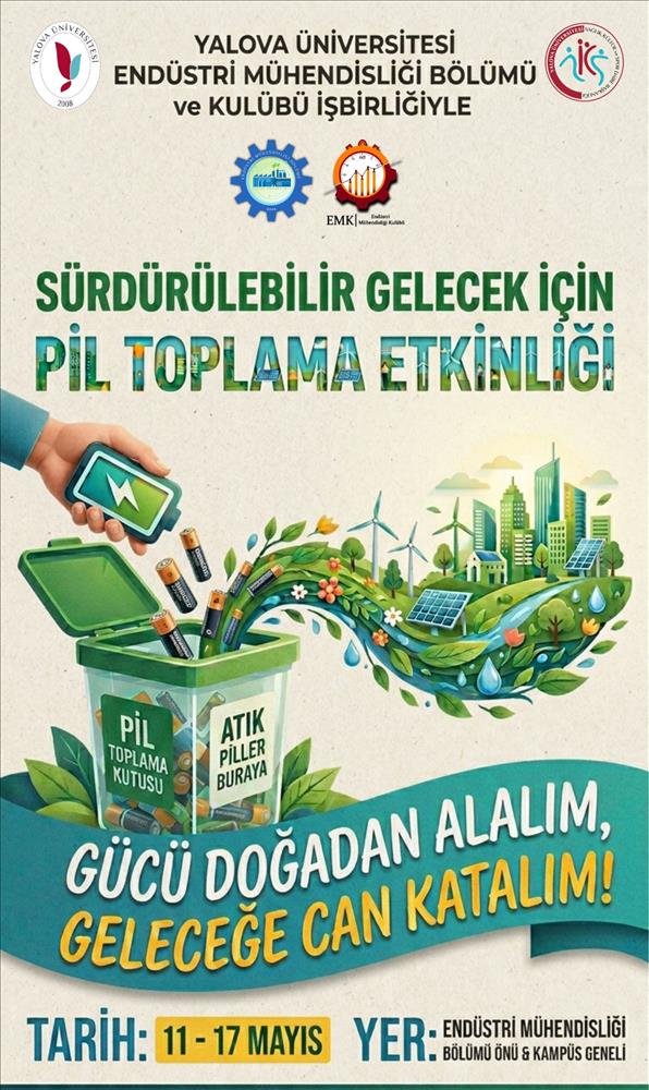 Sürdürülebilir Bir Gelecek İçin El Ele: Atık Pil Toplama Etkinliği Gerçekleştirildi