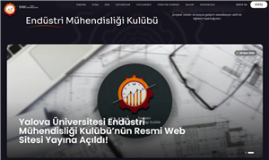 Endüstri Mühendisliği Kulübü Öğrencilerinden Dijital Adım: yalovaemk.com Yayında