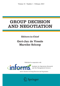 Arş. Gör. İsmail Buğra BÖLÜKBAŞI'nın Group Decision and Negotiation (SSCI-Q1) dergisindeki yayını