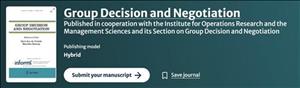 Arş. Gör. İsmail Buğra BÖLÜKBAŞI'nın Group Decision and Negotiation (SSCI-Q1) dergisindeki yayını
